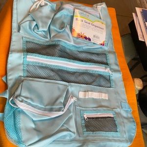 Color Wheels Auto Accessories Blue Back Seat Organizer, NWT